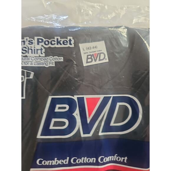 3 VTG Dead Stock 1988 BVD ~Blue 100% Combed Cotton Zs L ) - Picture 8 of 14